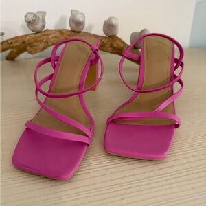 H&M Vibrant Pink Strappy Heels